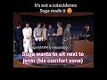 Suga wants to sit next to jimin (comfort zone) 😍 #jimin #suga #bts #btsarmy #rm #jin #jhope #v #jk