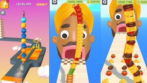 Sandwich Runner vs Stack Rider Walkthrough All Gameplay Android and IOS level Max 1700 #gaming