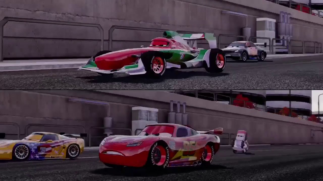 Cars 2 The Video Game | Francesco Bernoulli Vs Lightning McQueen on the Squad Series |
