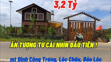 Bán BT vườn tuyệt đẹp, mt Đinh Công Tráng, Lộc Châu, Tp Bảo Lộc, 14x40m, nở hậu 15m, giá 3,2 tỷ.