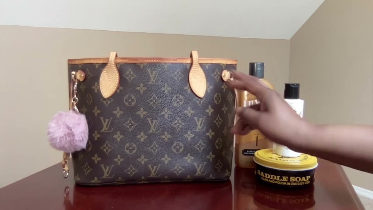 I Cleaned my Louis Vuitton Neverfull PM Sad Story! YouTube