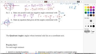 06 Ex 2 Coterminal Angles to 7pi/6