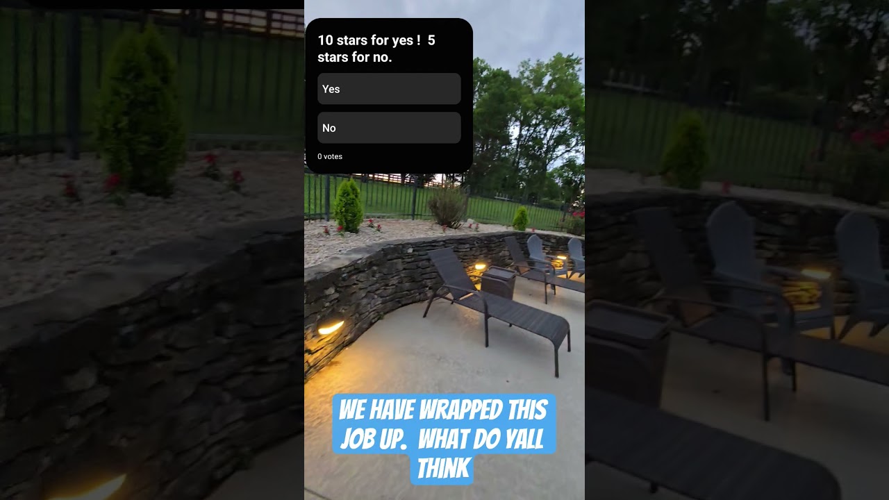 We finally finished this large landscaping job! 10 stars ?