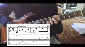 A Minor Pentatonic 5ths & 4ths Intervals Combo Lick (with tabs) - DP
