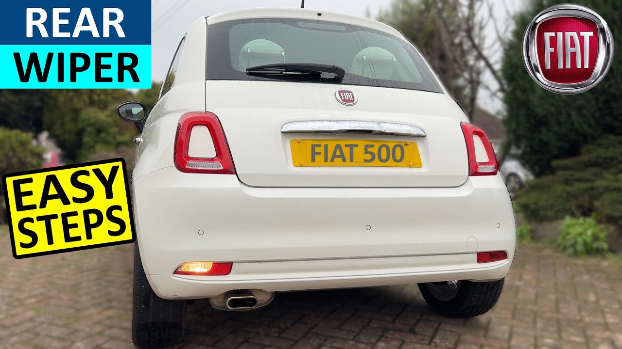 How to replace rear wiper blade on Fiat 500 - Fiat 500 rear wiper blade replacement