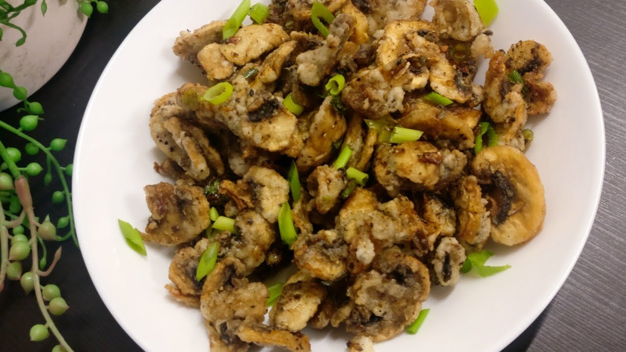 Mushroom Appetizer Mushroom Salt and Pepper Mushroom Pepper Fry