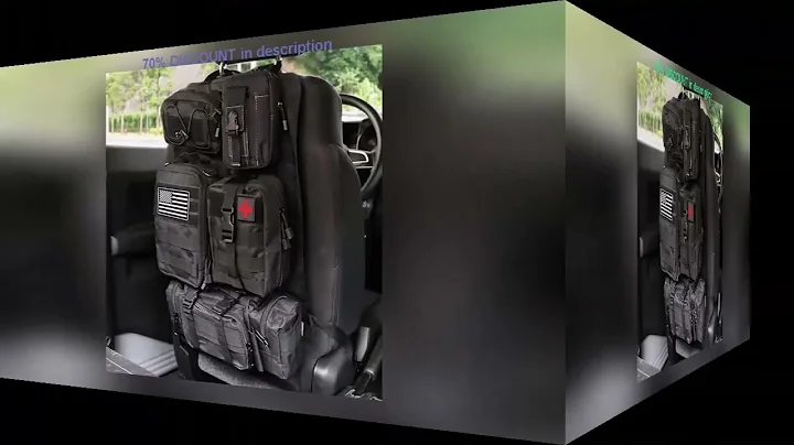 A must-have product! High Quality Multifunction 55*37CM 600D 6PCS In 1 Car Back Seat Tactical Hang