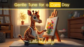 Baby Giraffe's Painting Adventure 🌼🖌️ | Calm Song for Kids with Flowers & Color screenshot 3