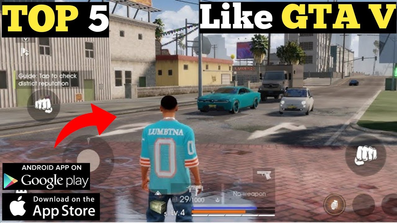 Top 5 Games Like GTA V For Android Best Offline