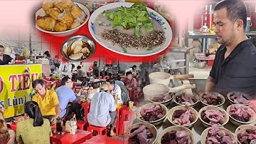 Độc lạ Cháo Tiều nấu mỗi lần 1 thố hot nhất Miền Tây nghệ sĩ nổi tiếng cũng phải tìm đến ăn