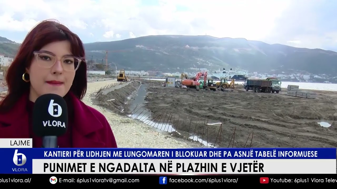 Punimet e ngadalta në Plazhin e Vjetër. Kantieri për lidhjen me Lungomaren i bllokuar