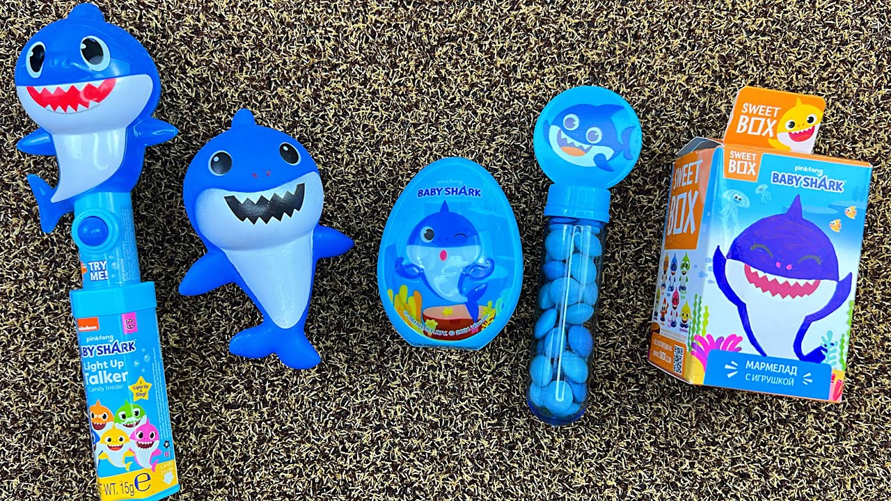 my favorite ASMR Candy💙Egg Surprise Lollipop Chocolates & Toys Unpacking | PawPatrol | Baby Shark