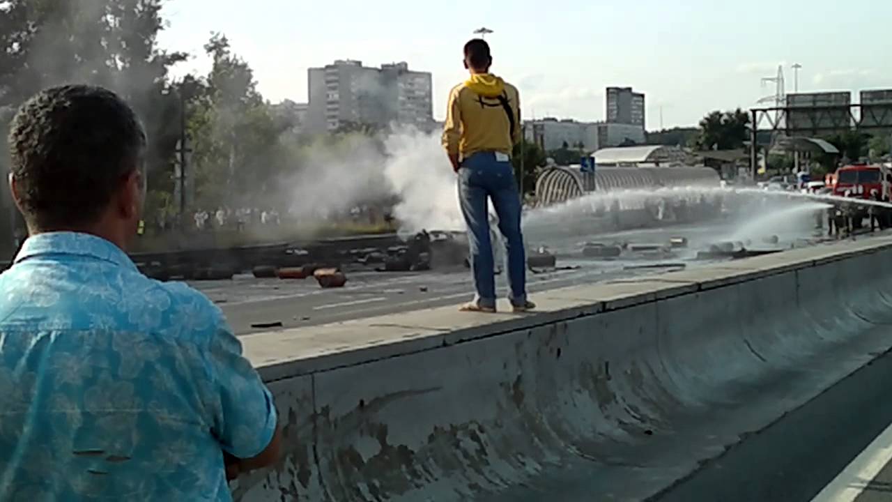 Взрыв машины на мкаде