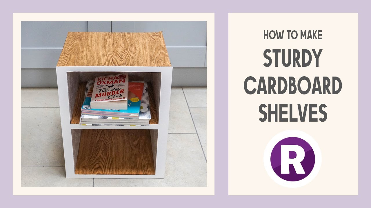 How to Make a Strong Cardboard Shelf | DIY Cardboard Shelves for Books or Shoe Storage