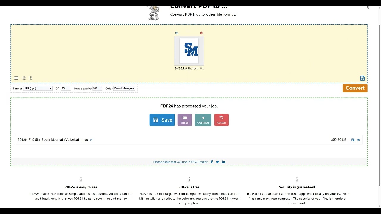 Фотолаборатория | Avient 3.0 | Преобразование PDF в JPG для правильной плотности чернил | NM
