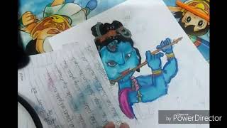 How to draw lord Krishna using soft pastel / Gatik Ahuja arts 🙏 screenshot 4