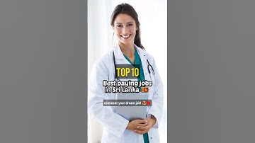 top 10 best paying jobs in sri lanka 🇱🇰🔥 #shorts #job #srilanka