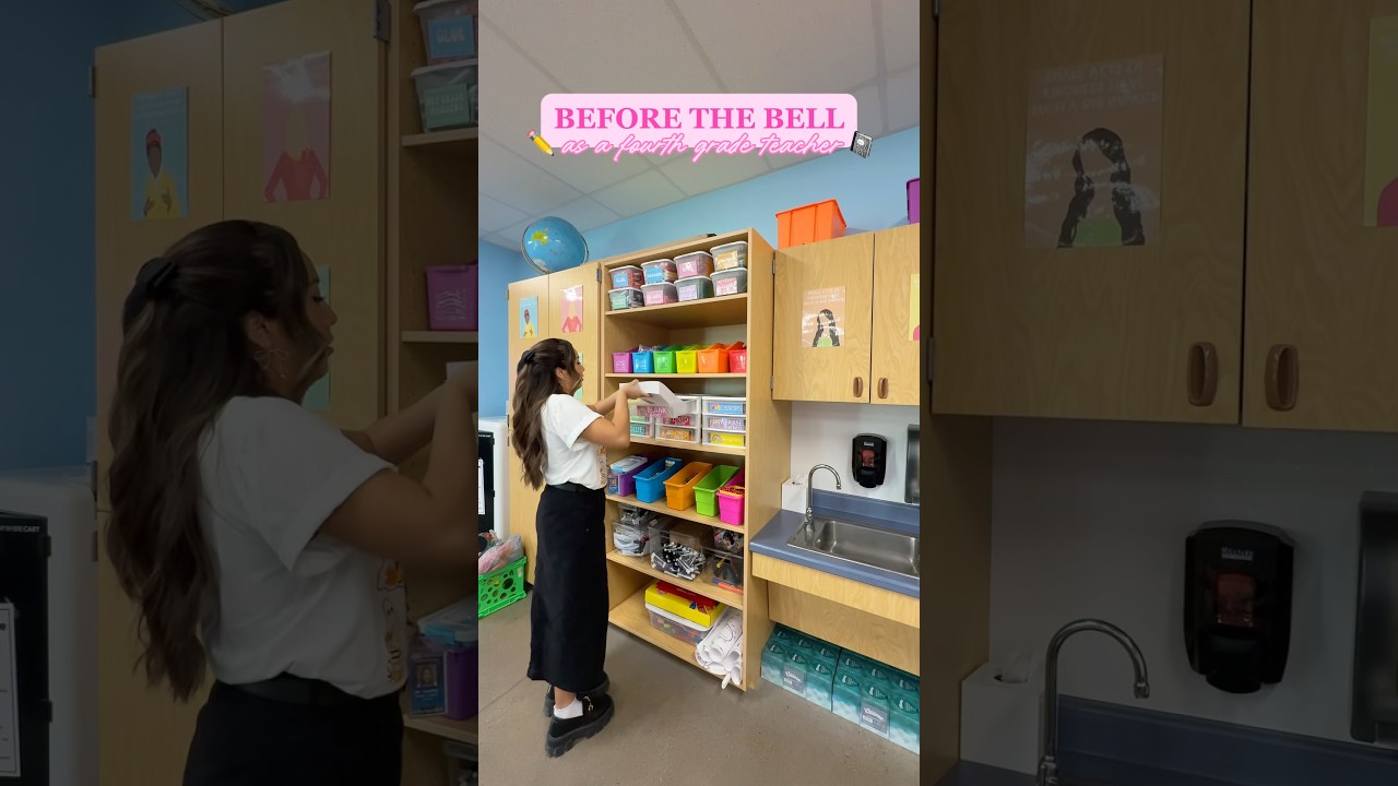 Before the bell as a fourth grade teacher ✏️📓✨ 