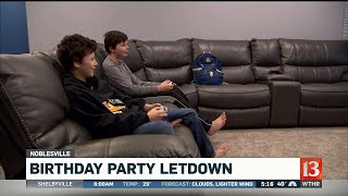 Birthday party letdown