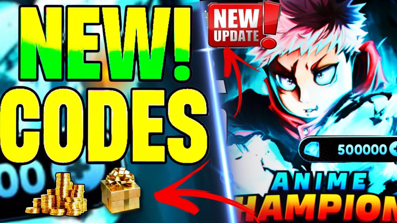 ⭕ 4 NEW CODES ⭕ ANIME CHAMPIONS SIMULATOR CODES - NEW ROBLOX ANIME ...