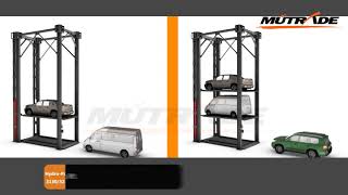 Multilevel car stacker parking lift
