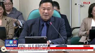 LIVE: Senate Committee on Finance holds hearing on 2027 proposed budget of Office of the President