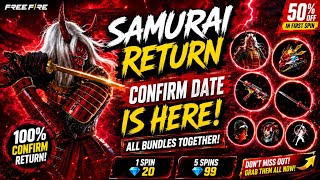Samurai Return | Free Fire Zombie Samurai Bundle Return | When Will Zombie Samurai Come | Samurai... screenshot 2