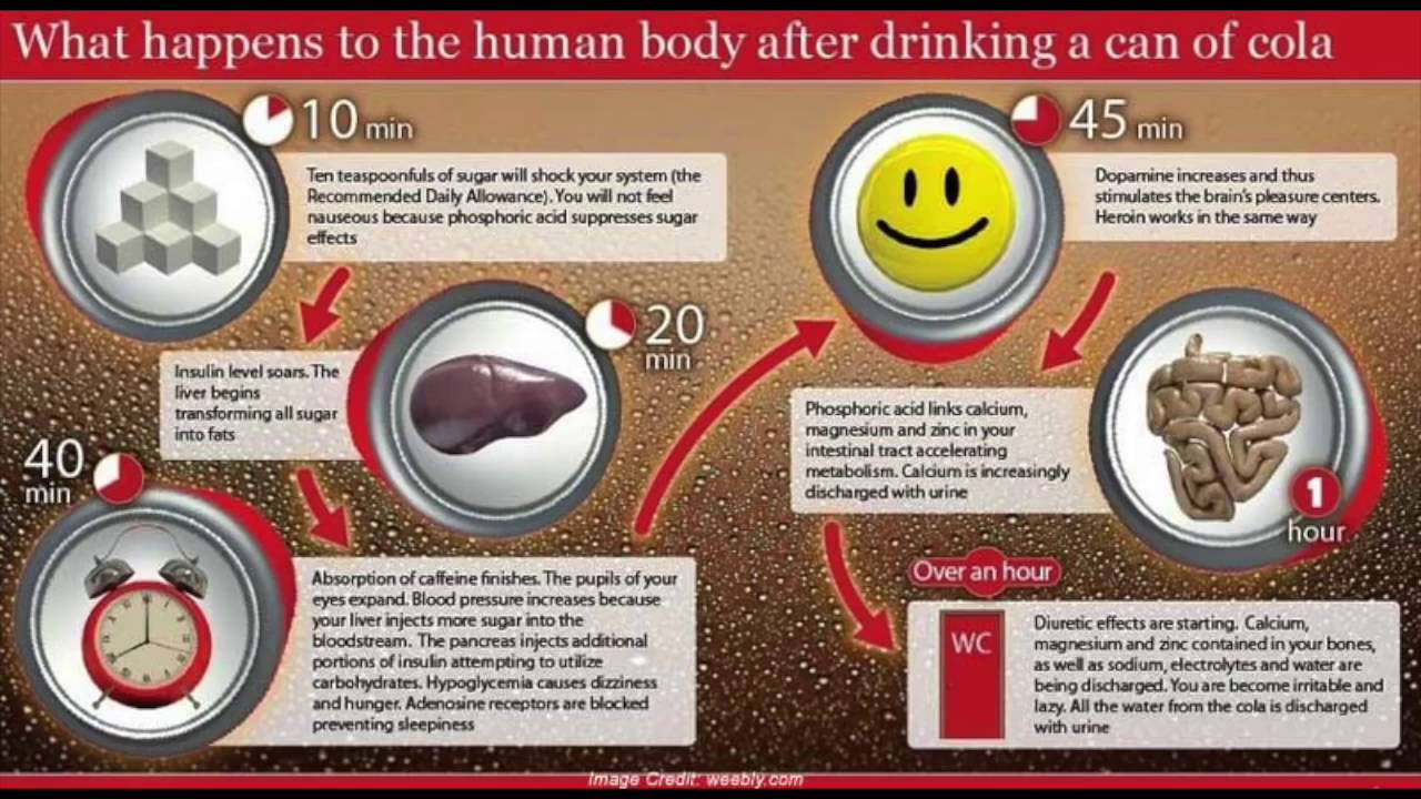 Почему после 10 минут. Вред Кока колы. Организм после Кока колы. Влияние Кока колы на организм человека. Что происходит с организмом после Кока колы.