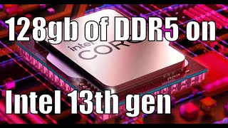 128gb of DDR5 RAM on Intel i9-13900k