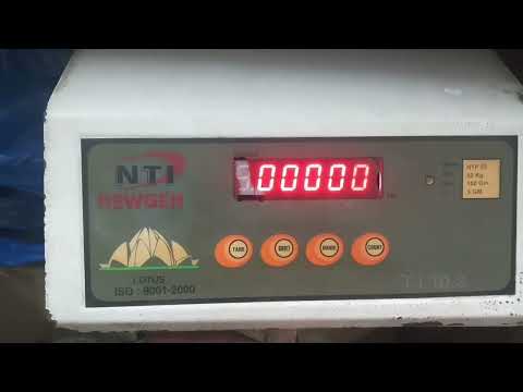 NTI Electronic Weight Machine Calibration || Weight Setting