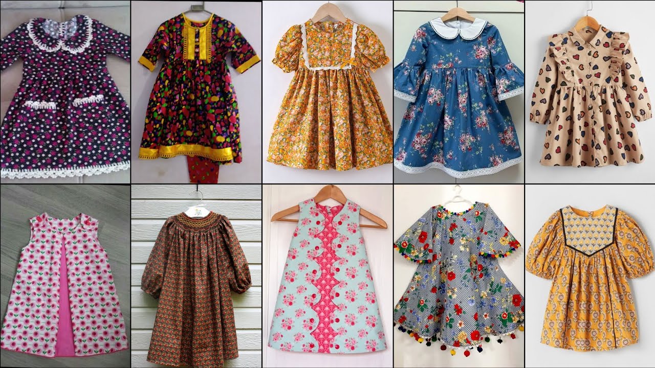 Homemade Baby Girls Winter Frock Designs || Dress Design For Little Girls || Khadder frock