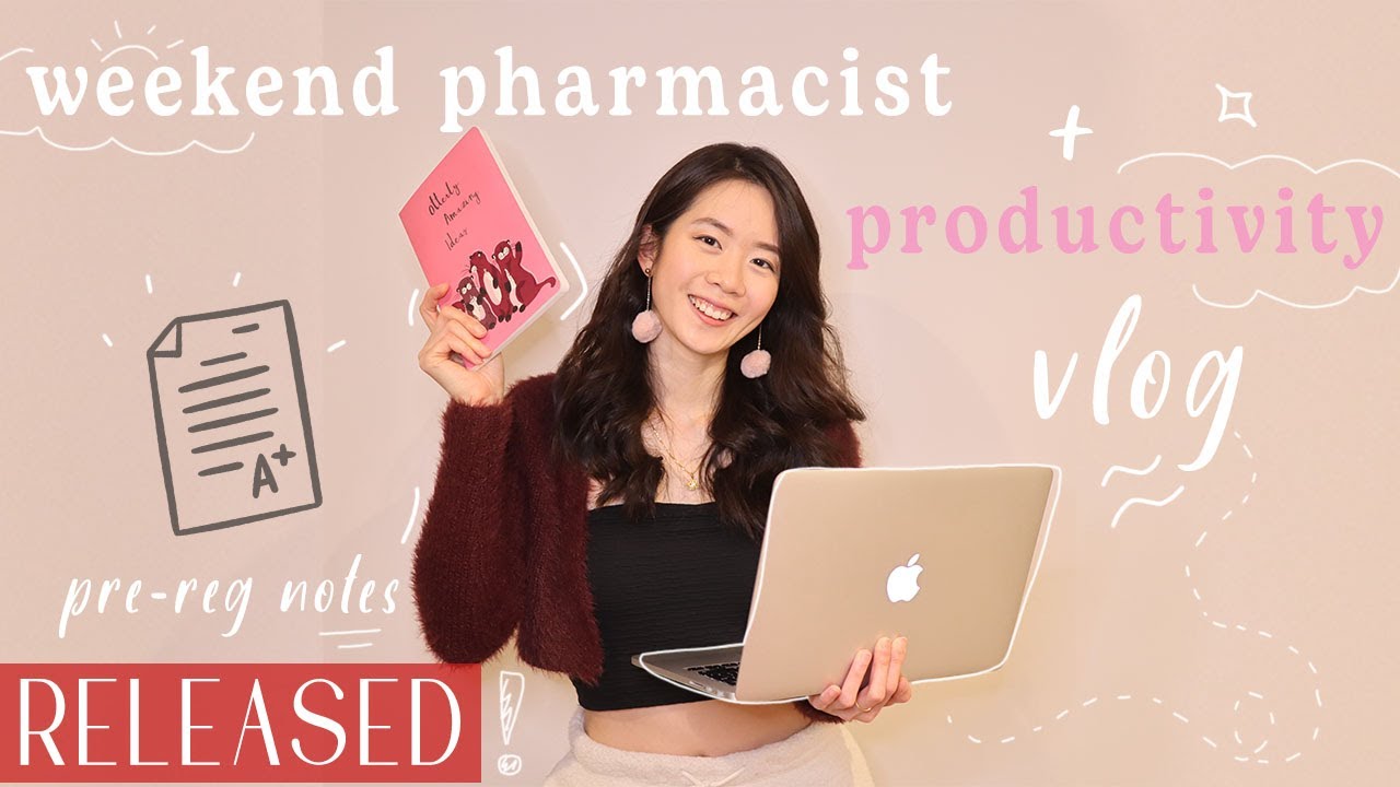 VLOG: WEEKEND PHARMACIST | PRODUCTIVITY HABITS + STAY MOTIVATED | RELEASING PRE-REG REVISION NOTES