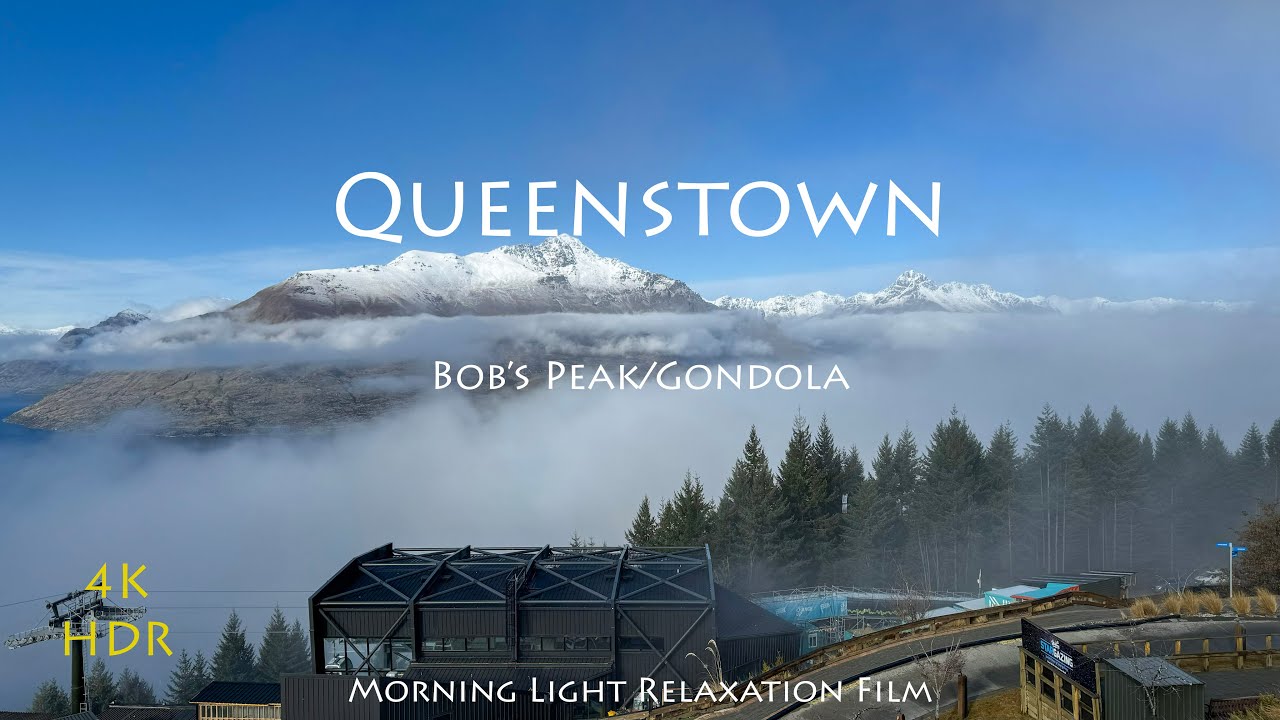Queenstown Winter Foggy Morning | Skyline | Timelapse New Zealand | Birdview | Nature Relaxation