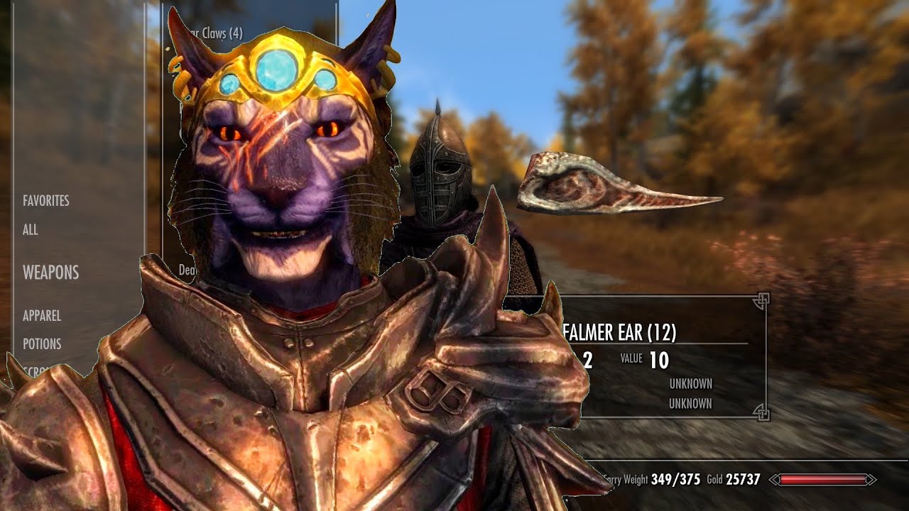 Inigo's line about too many ears. Skyrim Anniversary Edition