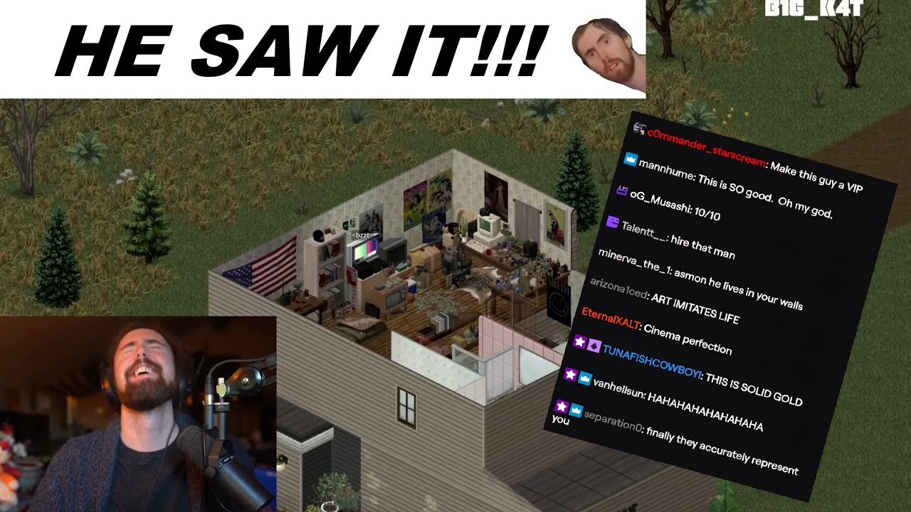 I Put Asmongold In Project Zomboid... He Reacted!