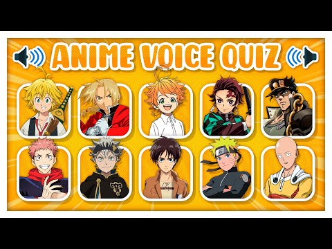 ANIME VOICE QUIZ 🗣️🕹️ Guess the anime character voice