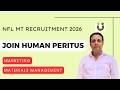 Join Human Peritus for Marketing and Materials Management- NFL  Management Trainee Recruitment 2026