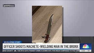 Officer shoots machete-wielding man in the Bronx: NYPD