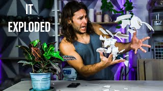 How NOT to make a PLANTER - !IT EXPLODED! - ASMR Edition