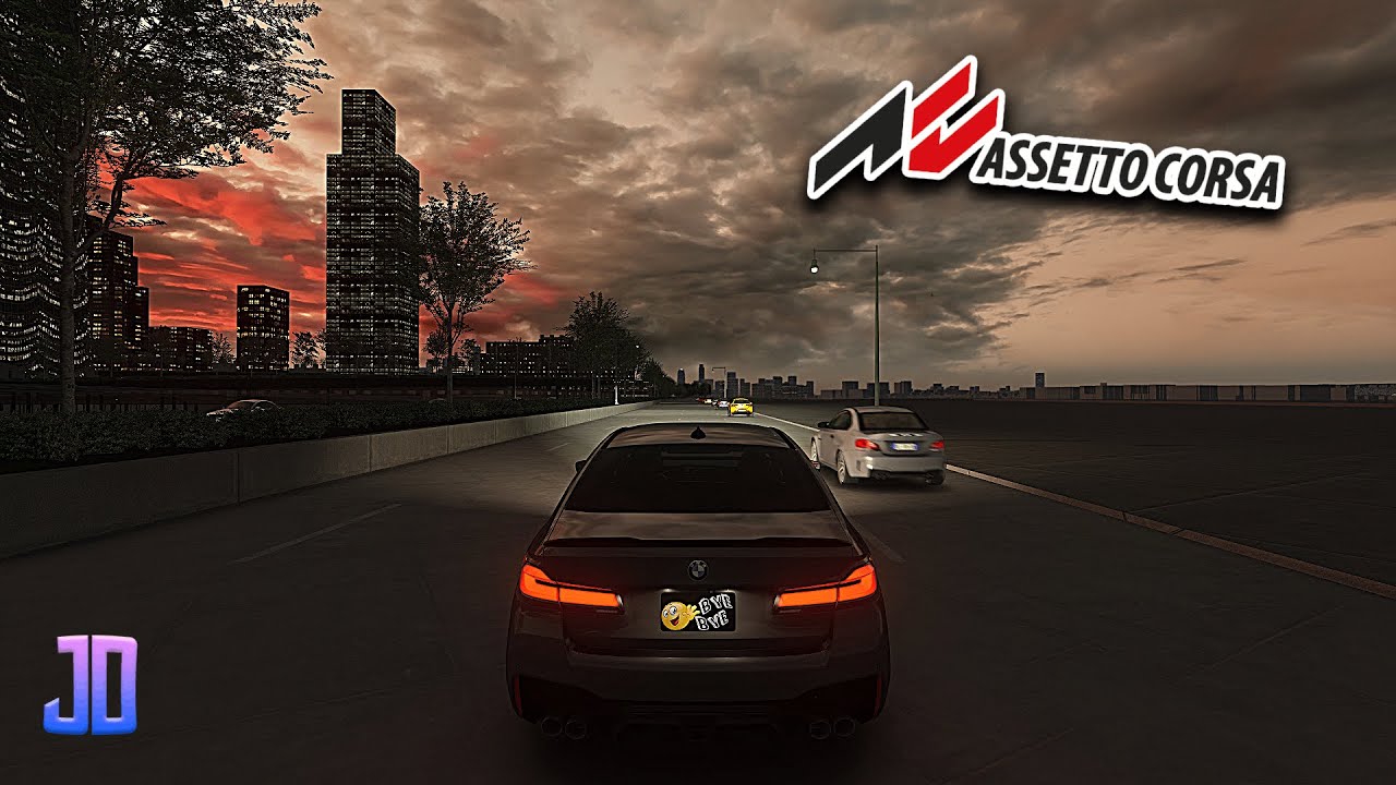 Tuned BMW 540i Cutting up POV FDR Drive NYC Map | Assetto Corsa | T300 RS