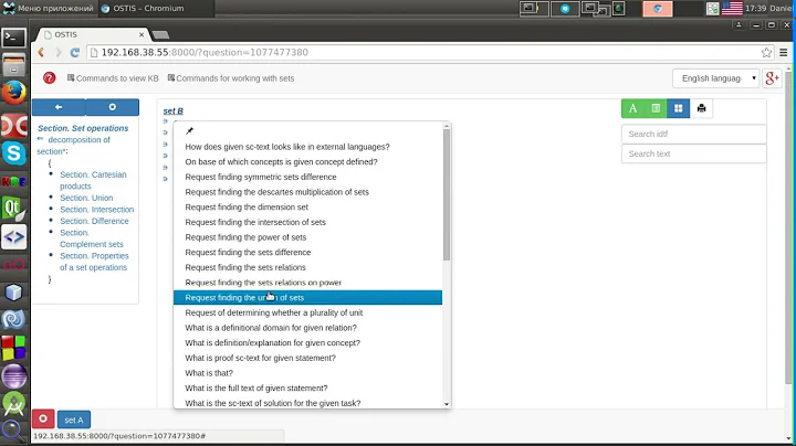 OSTIS Natural language interface demo
