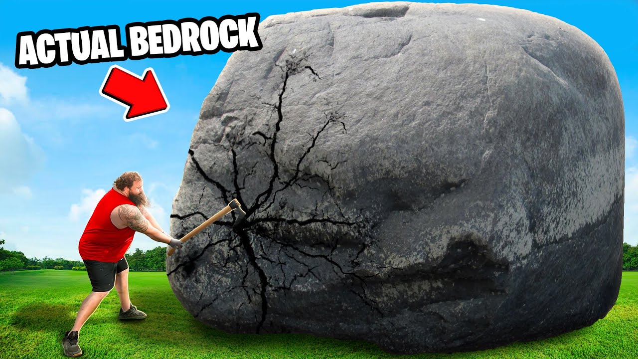 Download World's Strongest Man vs Actual Bedrock!