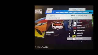 Nascar Union Pacific cup series season 4 race 27 Darlington 2 results(Playoff race 1)
