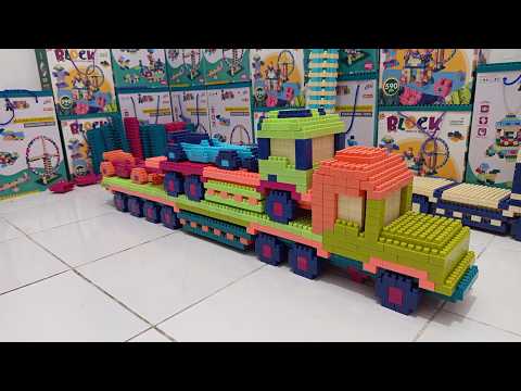 Aku Membuat Truk Trailer Pengangkut Mobil Formula 1 dari lego balok #video #asmr #lego #truck #toys