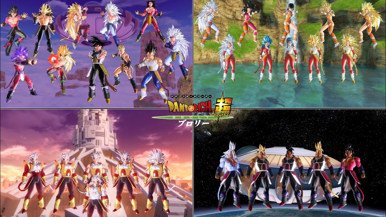 Pack 15 Saiyans (Time Breaker) V2 (Base-SSJ1-SSJ3-SSJ4-SSJ5) - Dragon Ball Xenoverse 2 Mods