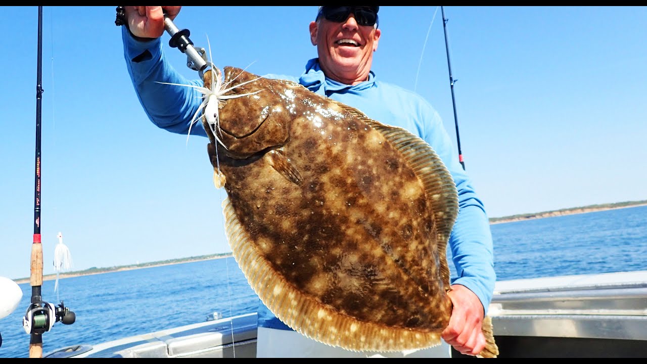 14.7-Pound Fluke (Flounder) Fish Of A Lifetime!