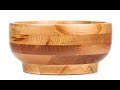 Woodturning  beech wooden bowl