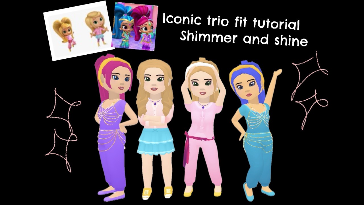 Iconic trios- shimmer and shine fit tutorial ✨