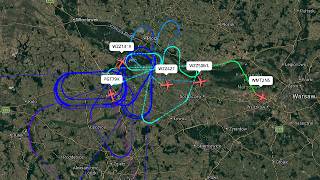 Tracking Planes Struggling to Land in Warsaw