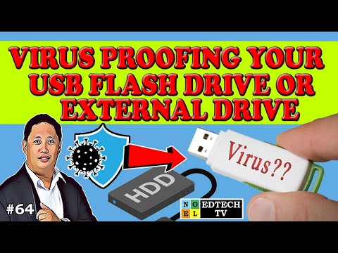 VIRUS PROOF YOUR USB FLASH DRIVE OR EXTERNAL DRIVE TO PROTECT FROM VIRUS